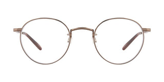 GARRETT LEIGHT WILSON M unisex Brown Round Eyeglasses