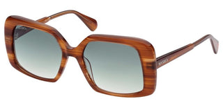 Max&Co. WOOD MO0031 women Brown Geometric Sunglasses