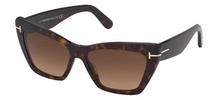 Tom Ford WYATT FT 0871 women Havana Cat Eye Sunglasses