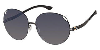 ic!berlin YULINA T. men Black Round Sunglasses