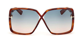Tom Ford YVONNE FT 1117 women Havana Butterfly Sunglasses