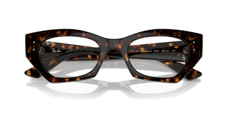 Ray-ban Zena Rx 7330 Unisex Havana Geometric Eyeglasses