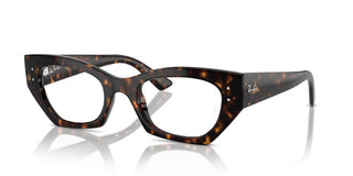 Ray-ban Zena Rx 7330 Unisex Havana Geometric Eyeglasses