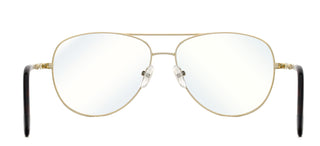 zerOne five ZO 790-B BLUE BLOCK unisex Gold Pilot Eyeglasses