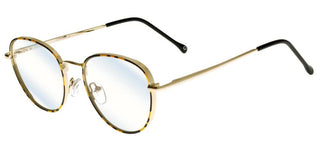 zerOne five ZO 918-B BLUE BLOCK unisex Havana Round Eyeglasses