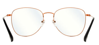 zerOne five ZO 924-B BLUE BLOCK women Rose gold Geometric Eyeglasses