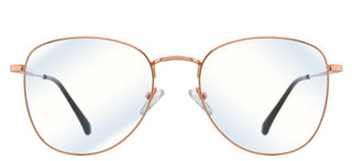 zerOne five ZO 924-B BLUE BLOCK women Rose gold Geometric Eyeglasses