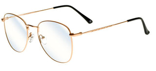 zerOne five ZO 924-B BLUE BLOCK women Rose gold Geometric Eyeglasses