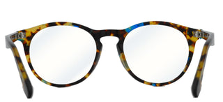 zerOne five ZO AC45-B BLUE BLOCK unisex Havana Round Eyeglasses