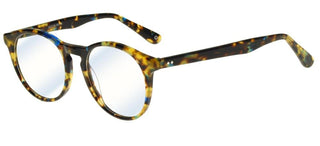 zerOne five ZO AC45-B BLUE BLOCK unisex Havana Round Eyeglasses