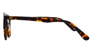 zerOne five ZO AC45-B BLUE BLOCK unisex Havana Round Eyeglasses