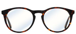 zerOne five ZO AC45-B BLUE BLOCK unisex Havana Round Eyeglasses