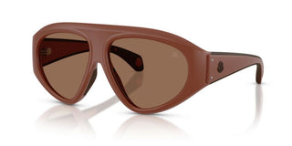 Moncler Zyra Me8014u Unisex Brown Geometric Sunglasses